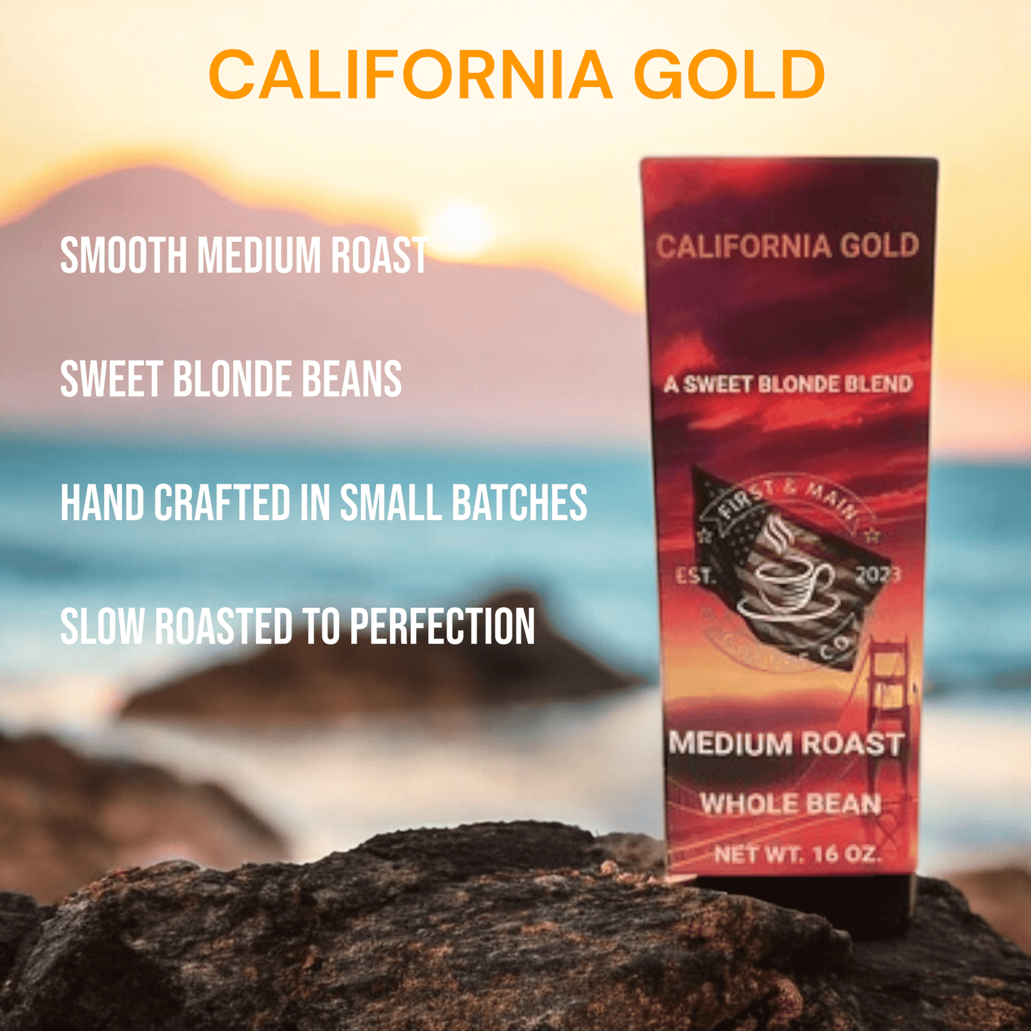 California Gold - Medium Roast Coffee - First & Main Coffee Co.