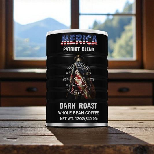 Merica - Patriot Blend - Dark Roast Coffee - First & Main Coffee Co.