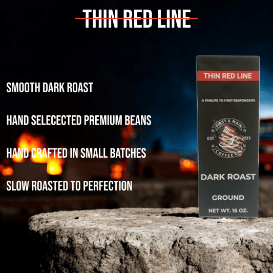 Thin Red Line - Dark Roast Coffee - First & Main Coffee Co.