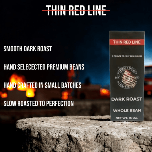 Thin Red Line - Dark Roast Coffee - First & Main Coffee Co.