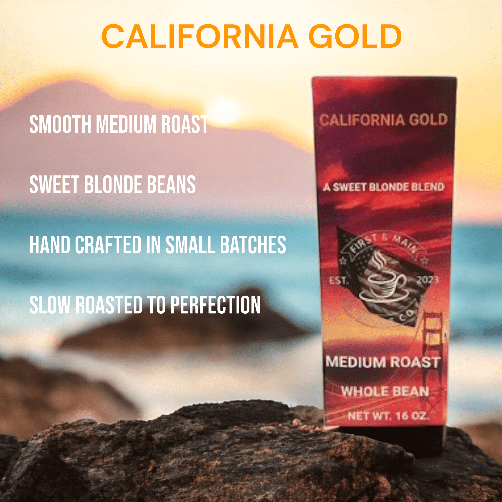 California Gold - Medium Roast Coffee - First & Main Coffee Co.