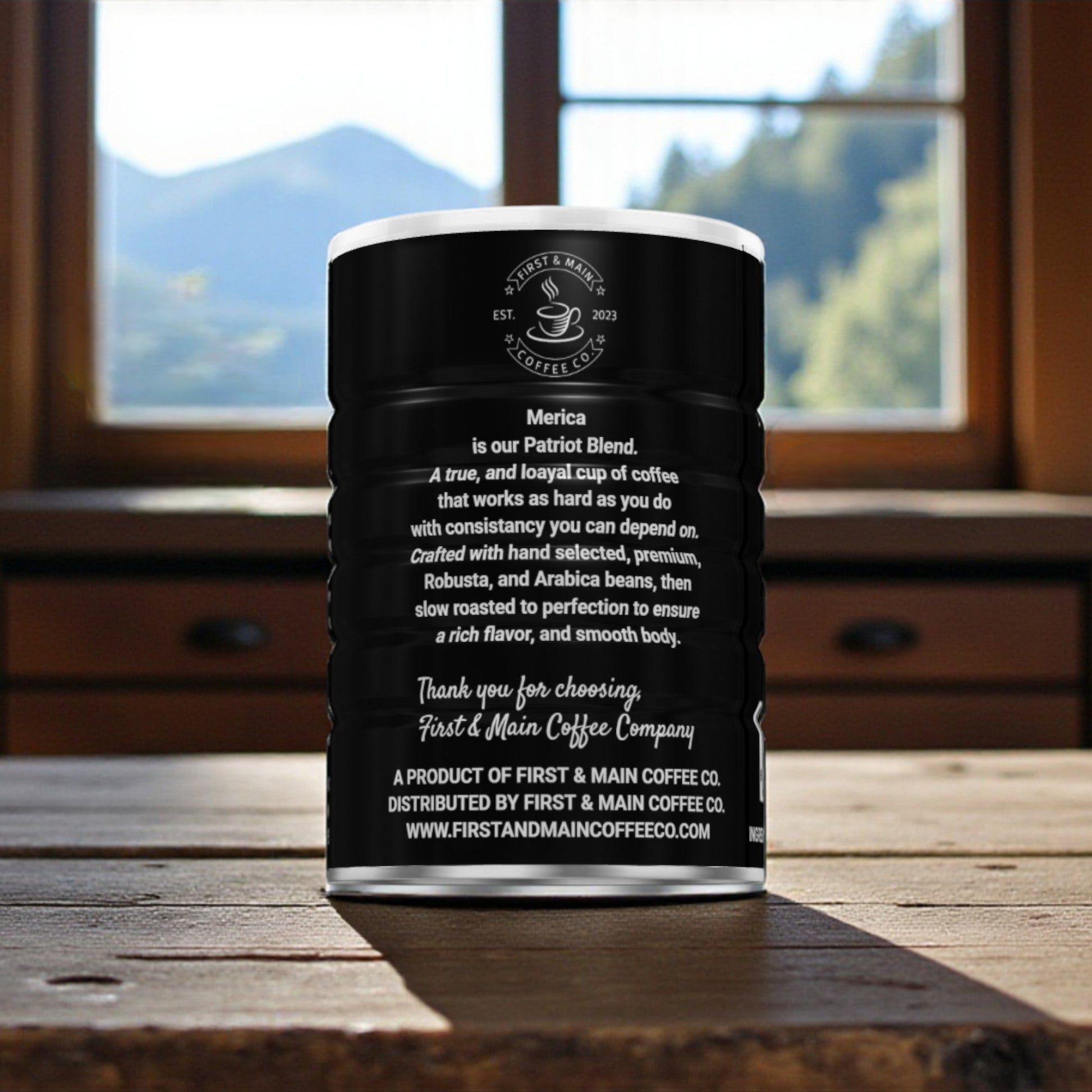 Merica - Patriot Blend - Dark Roast Coffee - First & Main Coffee Co.