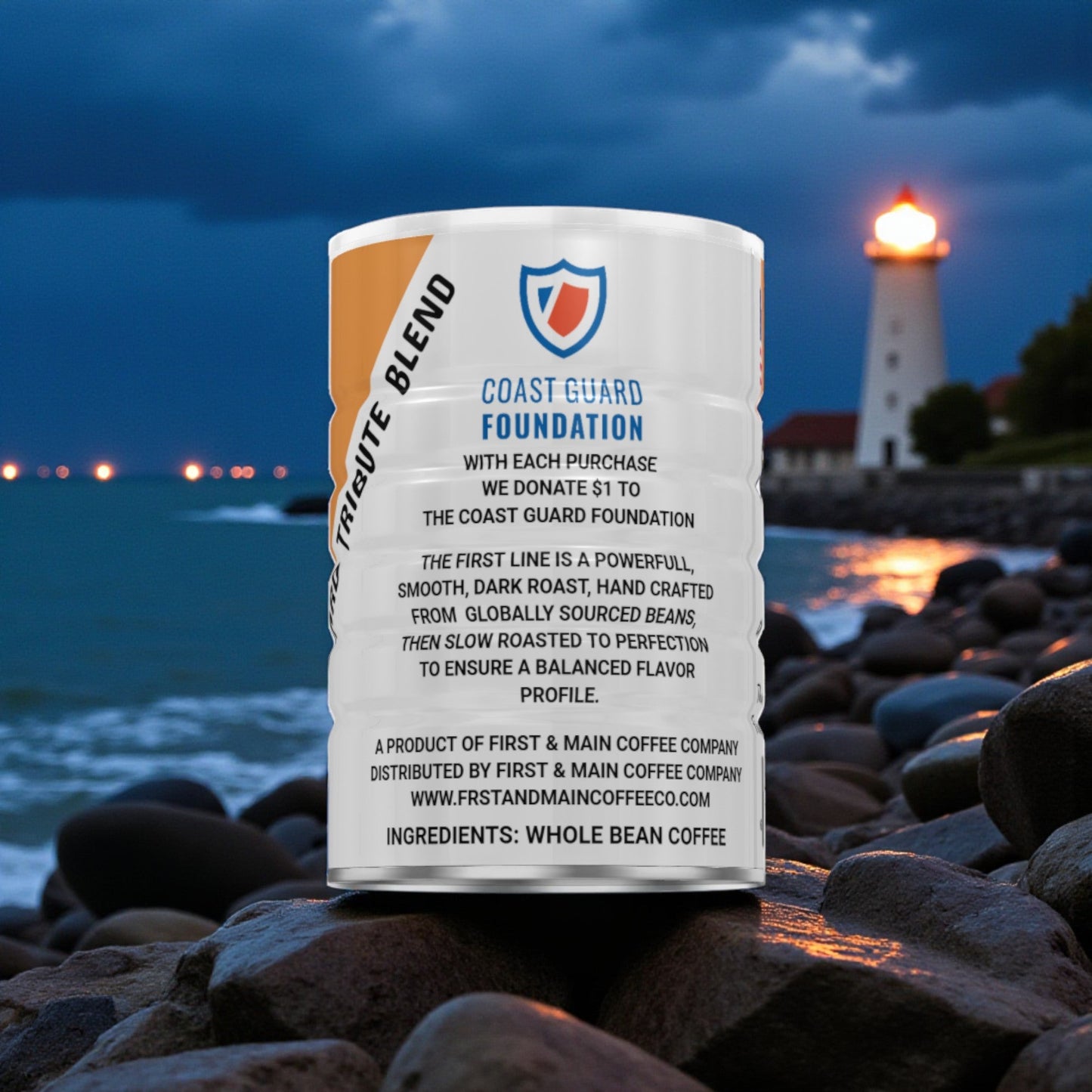The First Line - Coast Guard Tribute - Dark Roast Coffee - First & Main Coffee Co.