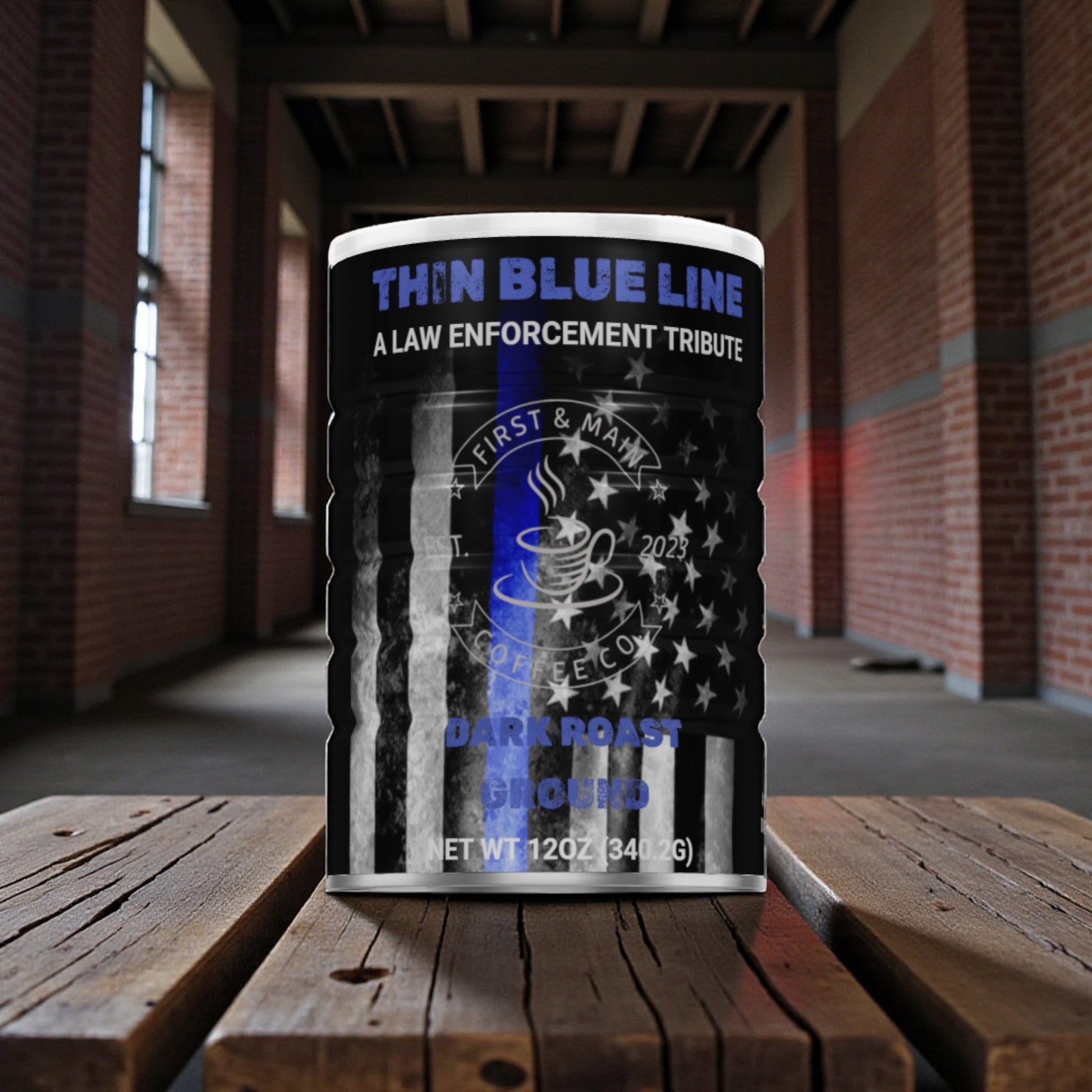Thin Blue Line - Dark Roast Coffee - First & Main Coffee Co.