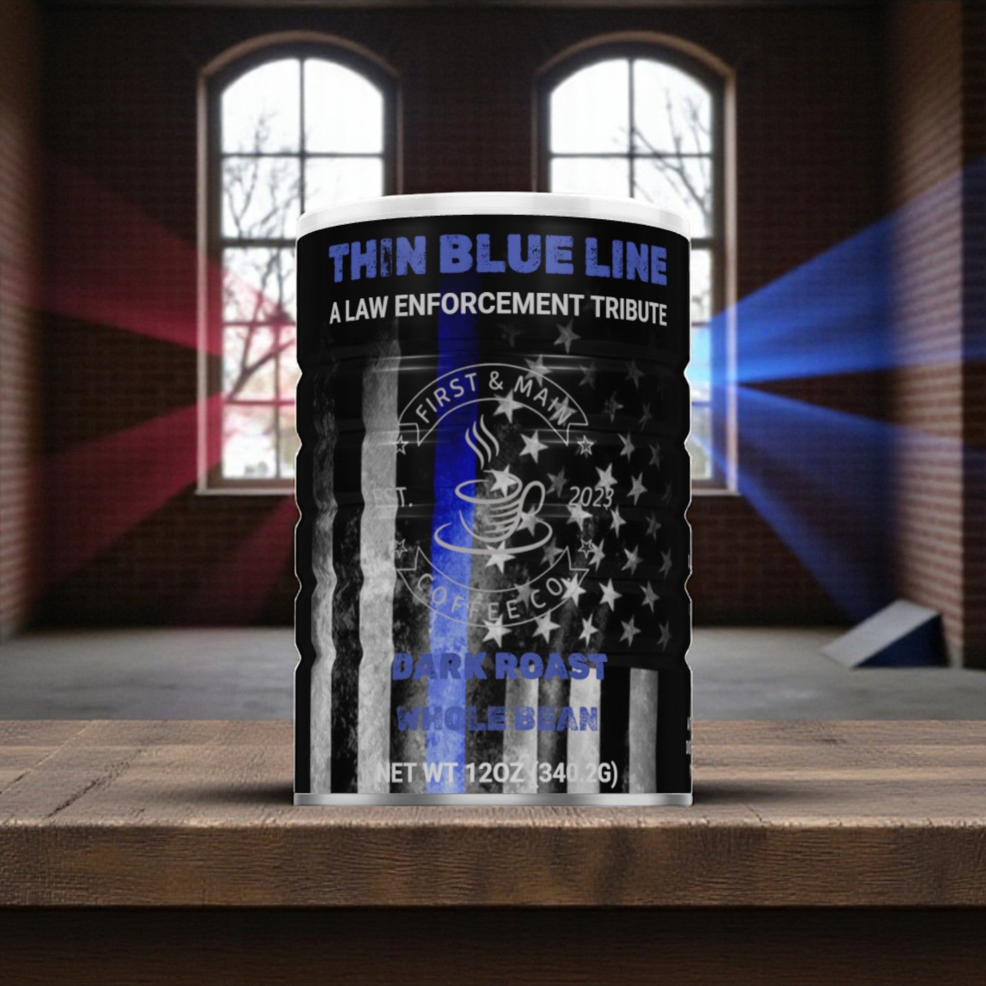 Thin Blue Line - Dark Roast Coffee - First & Main Coffee Co.