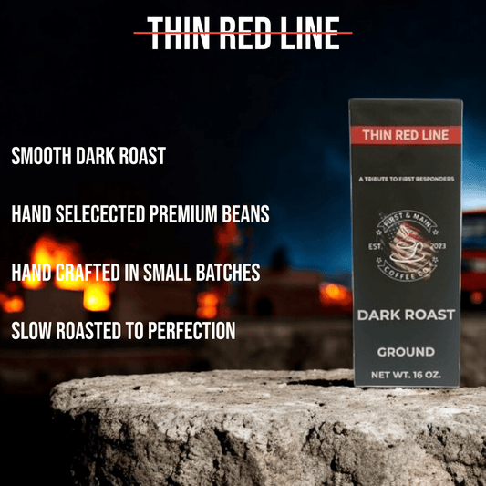 Thin Red Line - Dark Roast Coffee - First & Main Coffee Co.