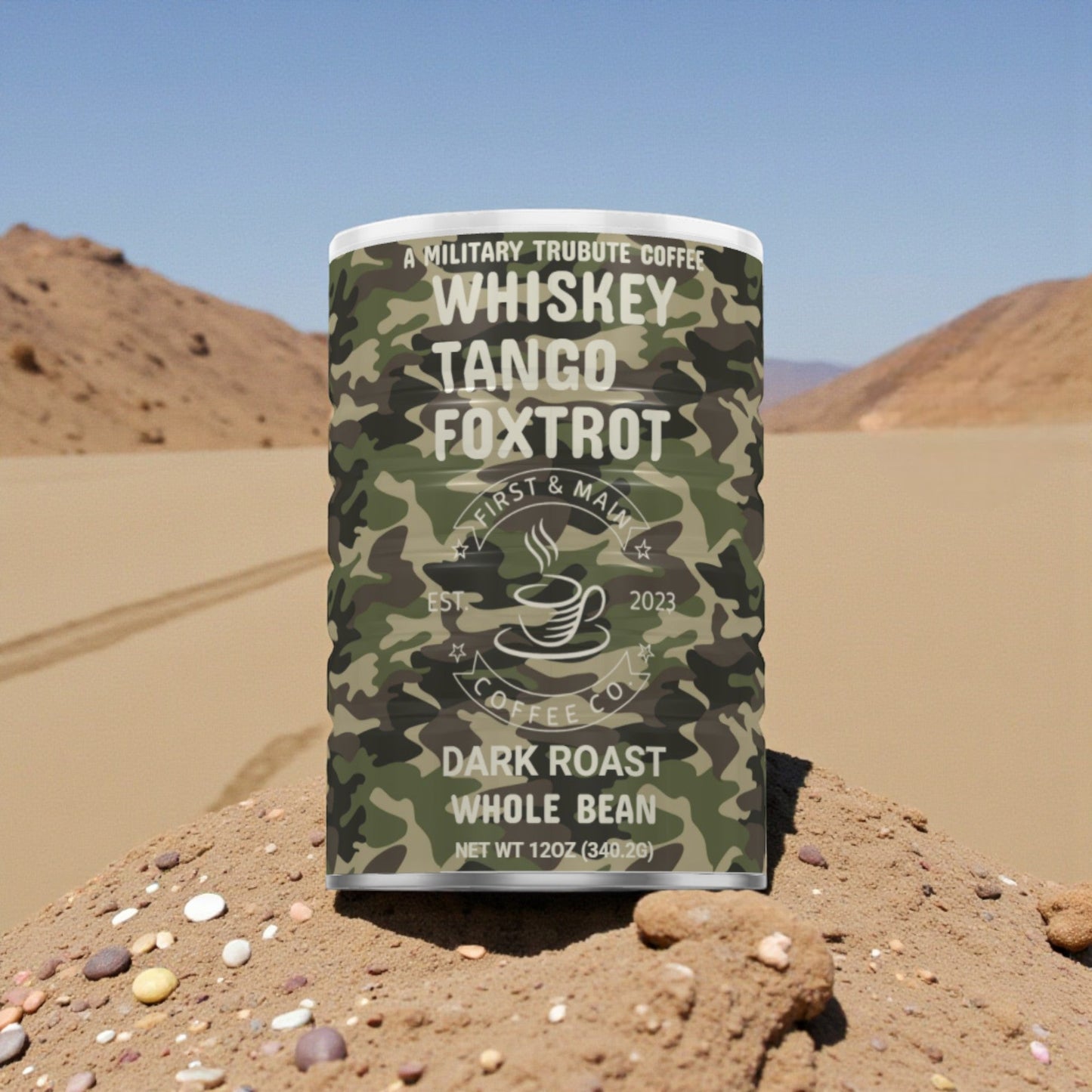 Whiskey Tango Foxtrot - Dark Roast Coffee - First & Main Coffee Co.